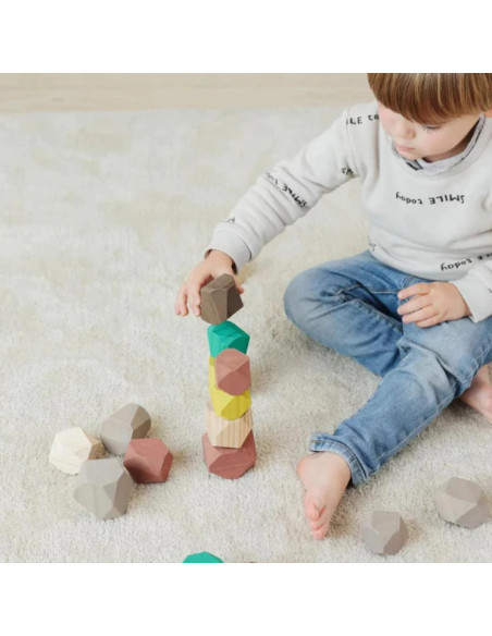 ML94052,Joc educativ pentru dezvoltarea motricitatii Wood Stones