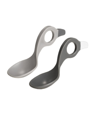 BN-BCO_507,I CAN - Set 2 lingurite cu multiple modalitati de prindere, Grey/Dark Grey