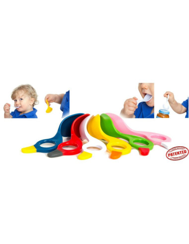 BN-BCO_14,I CAN - Set 2 lingurite cu multiple modalitati de prindere, Pink/Green