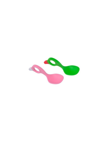 BN-BCO_14,I CAN - Set 2 lingurite cu multiple modalitati de prindere, Pink/Green