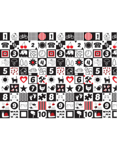 BN-BL123,Bocioland - Covoras de joaca Happy Day, Pliabil, Protectie impotriva loviturilor, Dimensiune mare, 200 x 150 cm, Cu Imp 2