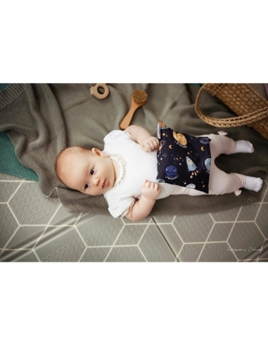 BN-BL121,Bocioland - Covoras de joaca Honeycomb, Pliabil, Protectie impotriva loviturilor, Dimensiune mare, 200 x 150 cm, Cu Imp