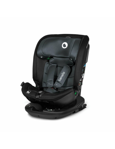 BN-LO-BASTIAAN_RWF_ISIZE_GREY_STONE,Lionelo - Scaun auto Bastiaan RWF i-Size, Pozitie de somn, Protectie laterala, Rotire 360 gr