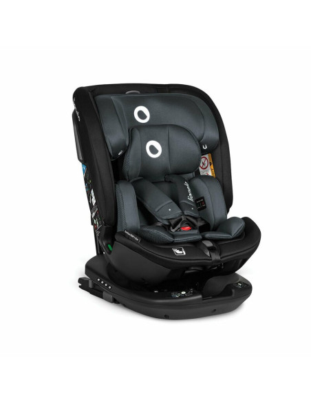 BN-LO-BASTIAAN_RWF_ISIZE_GREY_STONE,Lionelo - Scaun auto Bastiaan RWF i-Size, Pozitie de somn, Protectie laterala, Rotire 360 gr