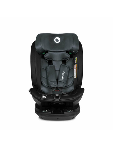 BN-LO-BASTIAAN_RWF_ISIZE_GREY_STONE,Lionelo - Scaun auto Bastiaan RWF i-Size, Pozitie de somn, Protectie laterala, Rotire 360 gr