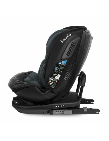 BN-LO-BASTIAAN_RWF_ISIZE_GREY_STONE,Lionelo - Scaun auto Bastiaan RWF i-Size, Pozitie de somn, Protectie laterala, Rotire 360 gr