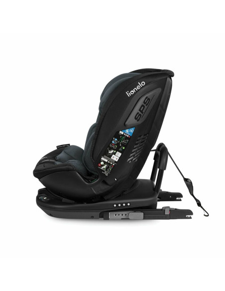 BN-LO-BASTIAAN_RWF_ISIZE_GREY_STONE,Lionelo - Scaun auto Bastiaan RWF i-Size, Pozitie de somn, Protectie laterala, Rotire 360 gr