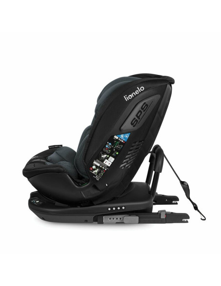 BN-LO-BASTIAAN_RWF_ISIZE_GREY_STONE,Lionelo - Scaun auto Bastiaan RWF i-Size, Pozitie de somn, Protectie laterala, Rotire 360 gr