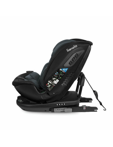 BN-LO-BASTIAAN_RWF_ISIZE_GREY_STONE,Lionelo - Scaun auto Bastiaan RWF i-Size, Pozitie de somn, Protectie laterala, Rotire 360 gr