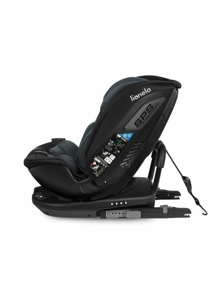 BN-LO-BASTIAAN_RWF_ISIZE_GREY_STONE,Lionelo - Scaun auto Bastiaan RWF i-Size, Pozitie de somn, Protectie laterala, Rotire 360 gr