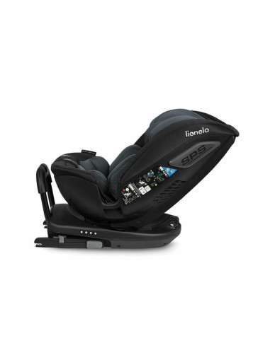BN-LO-BASTIAAN_RWF_ISIZE_GREY_STONE,Lionelo - Scaun auto Bastiaan RWF i-Size, Pozitie de somn, Protectie laterala, Rotire 360 gr