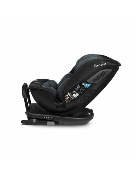 BN-LO-BASTIAAN_RWF_ISIZE_GREY_STONE,Lionelo - Scaun auto Bastiaan RWF i-Size, Pozitie de somn, Protectie laterala, Rotire 360 gr