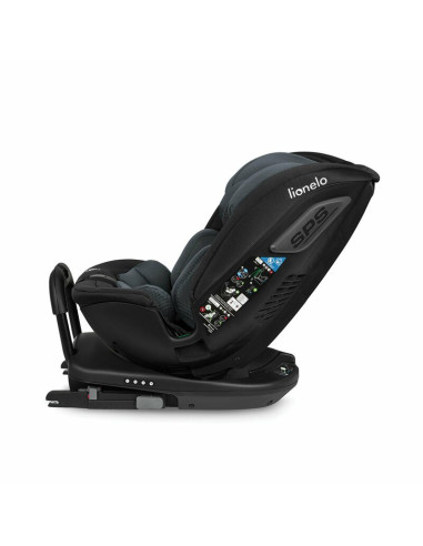 BN-LO-BASTIAAN_RWF_ISIZE_GREY_STONE,Lionelo - Scaun auto Bastiaan RWF i-Size, Pozitie de somn, Protectie laterala, Rotire 360 gr