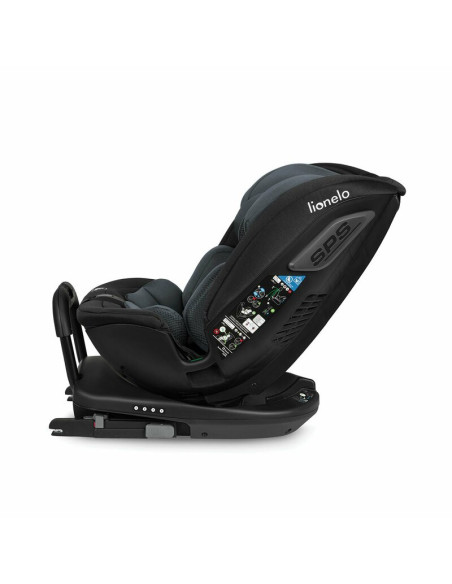 BN-LO-BASTIAAN_RWF_ISIZE_GREY_STONE,Lionelo - Scaun auto Bastiaan RWF i-Size, Pozitie de somn, Protectie laterala, Rotire 360 gr