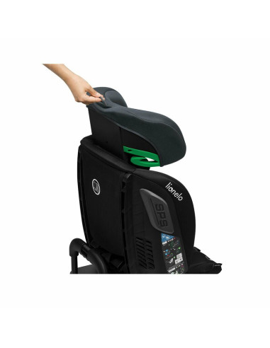 BN-LO-BASTIAAN_RWF_ISIZE_GREY_STONE,Lionelo - Scaun auto Bastiaan RWF i-Size, Pozitie de somn, Protectie laterala, Rotire 360 gr