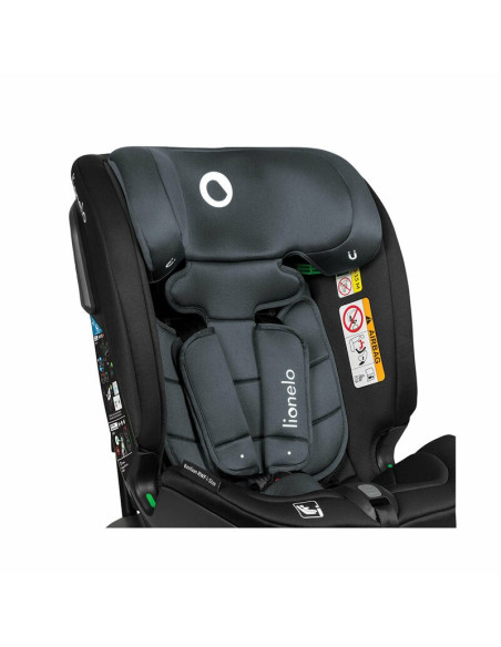BN-LO-BASTIAAN_RWF_ISIZE_GREY_STONE,Lionelo - Scaun auto Bastiaan RWF i-Size, Pozitie de somn, Protectie laterala, Rotire 360 gr