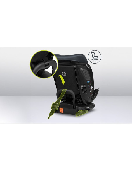 BN-LO-BASTIAAN_RWF_ISIZE_GREY_STONE,Lionelo - Scaun auto Bastiaan RWF i-Size, Pozitie de somn, Protectie laterala, Rotire 360 gr