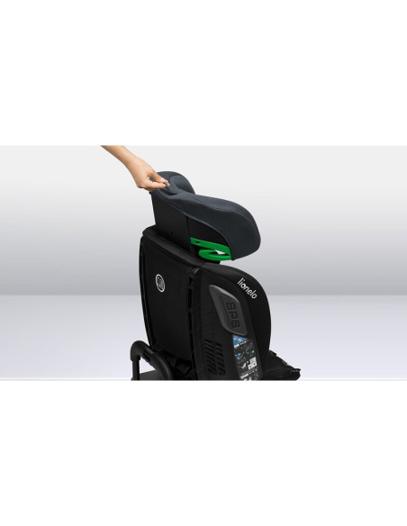 BN-LO-BASTIAAN_RWF_ISIZE_GREY_STONE,Lionelo - Scaun auto Bastiaan RWF i-Size, Pozitie de somn, Protectie laterala, Rotire 360 gr