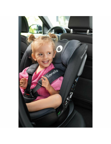 BN-LO-BASTIAAN_RWF_ISIZE_GREY_STONE,Lionelo - Scaun auto Bastiaan RWF i-Size, Pozitie de somn, Protectie laterala, Rotire 360 gr