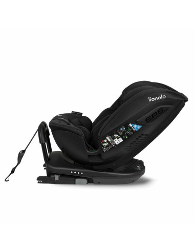 BN-LO-BASTIAAN_RWF_ISIZE_BLACK_CARBON,Lionelo - Scaun auto Bastiaan RWF i-Size, Pozitie de somn, Protectie laterala, Rotire 360 