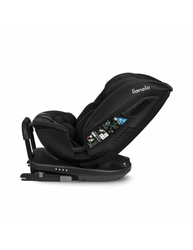 BN-LO-BASTIAAN_RWF_ISIZE_BLACK_CARBON,Lionelo - Scaun auto Bastiaan RWF i-Size, Pozitie de somn, Protectie laterala, Rotire 360 