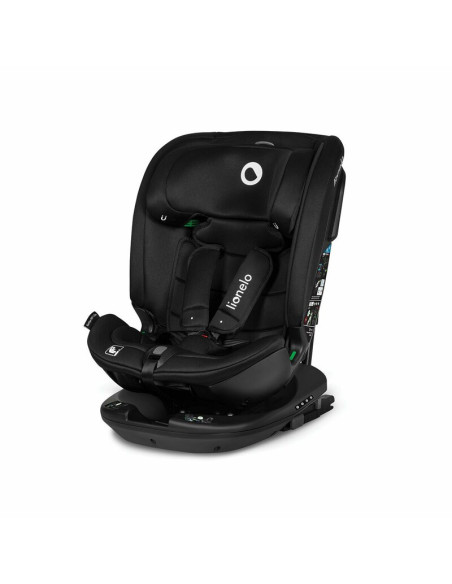BN-LO-BASTIAAN_RWF_ISIZE_BLACK_CARBON,Lionelo - Scaun auto Bastiaan RWF i-Size, Pozitie de somn, Protectie laterala, Rotire 360 