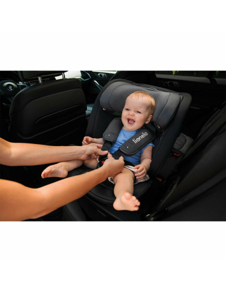 BN-LO-BASTIAAN_RWF_ISIZE_BLACK_CARBON,Lionelo - Scaun auto Bastiaan RWF i-Size, Pozitie de somn, Protectie laterala, Rotire 360 