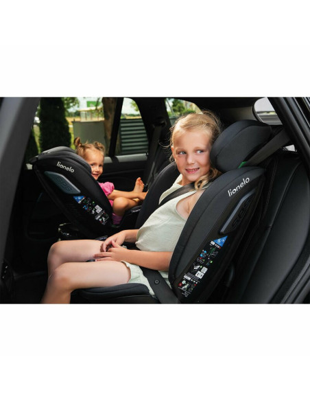 BN-LO-BASTIAAN_RWF_ISIZE_BLACK_CARBON,Lionelo - Scaun auto Bastiaan RWF i-Size, Pozitie de somn, Protectie laterala, Rotire 360 