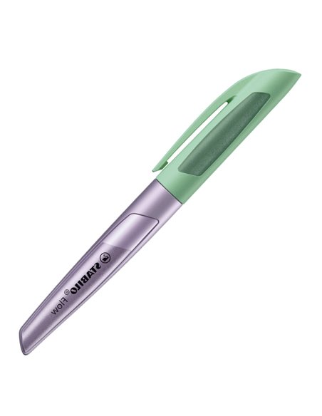 5072/6-41,Stilou STABILO, penita tip M, 0.5 mm, violet metalizat cu verde