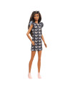 MTFBR37_GHW54,Papusa Barbie Fashionista Bruneta Cu Rochita Mouse Print