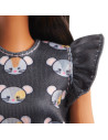 MTFBR37_GHW54,Papusa Barbie Fashionista Bruneta Cu Rochita Mouse Print
