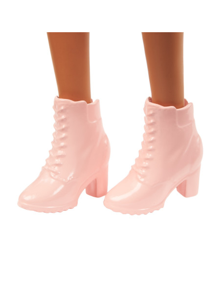 MTFBR37_GHW54,Papusa Barbie Fashionista Bruneta Cu Rochita Mouse Print