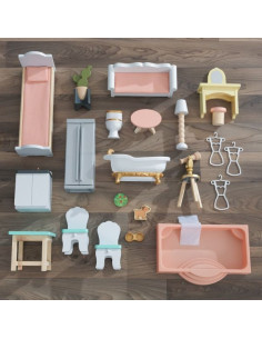 KK65979,Casuta de joaca din lemn pentru papusi Celeste Mansion 2