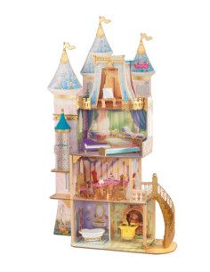 KK65962,Castel de joaca din lemn pentru papusi Disney Royal Celebration
