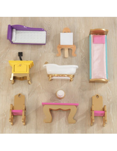 KK65962,Castel de joaca din lemn pentru papusi Disney Royal Celebration 2