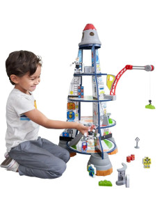 KK63443,Set de joaca din lemn cu 5 nivele Racheta 2