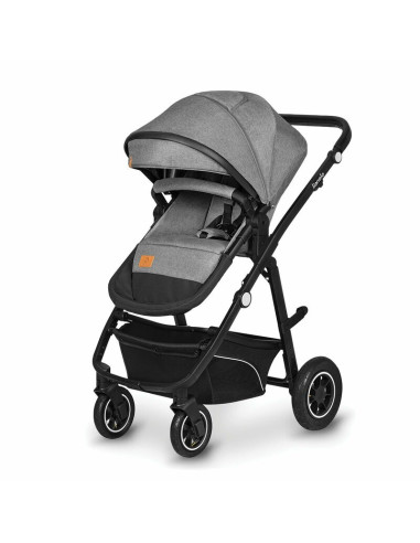 BN-LO-BIANKA_3IN1_GREY_STONE,Lionelo - Carucior Bianka, 3 in 1, Cu sezut reversibil, Cadru aluminiu, Cu landou intarit si saltel