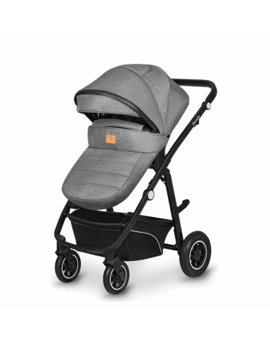 BN-LO-BIANKA_3IN1_GREY_STONE,Lionelo - Carucior Bianka, 3 in 1, Cu sezut reversibil, Cadru aluminiu, Cu landou intarit si saltel