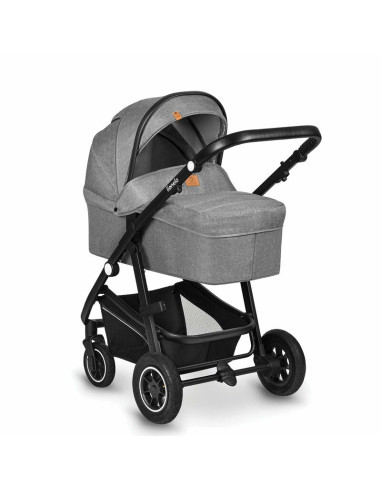 BN-LO-BIANKA_3IN1_GREY_STONE,Lionelo - Carucior Bianka, 3 in 1, Cu sezut reversibil, Cadru aluminiu, Cu landou intarit si saltel