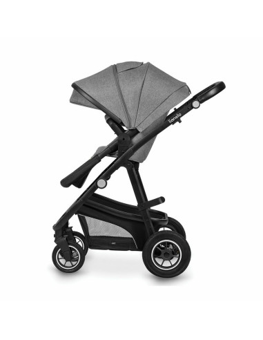 BN-LO-BIANKA_3IN1_GREY_STONE,Lionelo - Carucior Bianka, 3 in 1, Cu sezut reversibil, Cadru aluminiu, Cu landou intarit si saltel