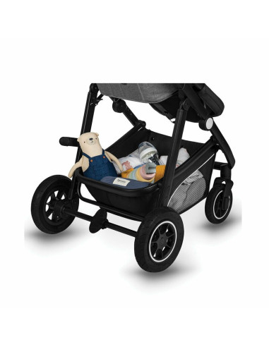 BN-LO-BIANKA_3IN1_GREY_STONE,Lionelo - Carucior Bianka, 3 in 1, Cu sezut reversibil, Cadru aluminiu, Cu landou intarit si saltel