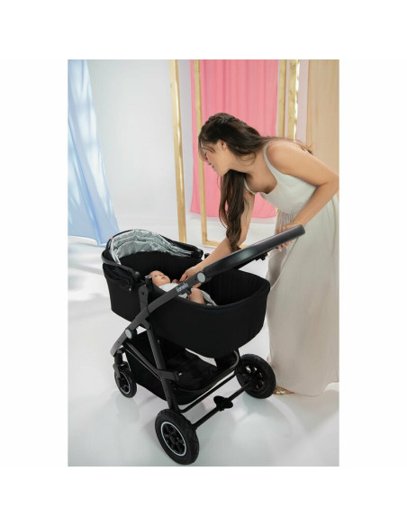 BN-LO-BIANKA_3IN1_GREY_STONE,Lionelo - Carucior Bianka, 3 in 1, Cu sezut reversibil, Cadru aluminiu, Cu landou intarit si saltel