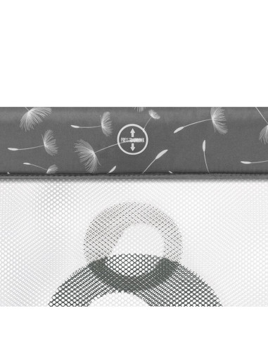 BN-LO-SVEN_PLUS_GREY_CONCRETE,Lionelo - Patut pliant cu doua nivele Sven Plus, 120x60 cm, arcada jucarii, masuta de infasat, vib