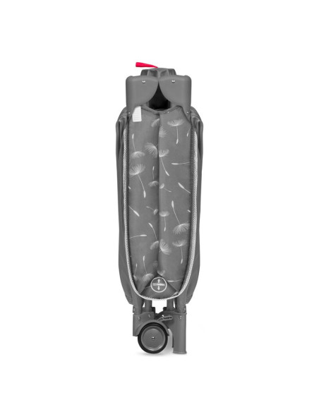 BN-LO-SVEN_PLUS_GREY_CONCRETE,Lionelo - Patut pliant cu doua nivele Sven Plus, 120x60 cm, arcada jucarii, masuta de infasat, vib