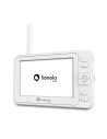 BN-LOC-BABYLINE_8.3_WHITE,Lionelo - Videofon Babyline 8.3, Cu termometru, Cu melodii, Comunicare in 2 sensuri, Rotire 360 grade,