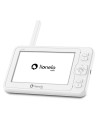 BN-LOC-BABYLINE_8.3_WHITE,Lionelo - Videofon Babyline 8.3, Cu termometru, Cu melodii, Comunicare in 2 sensuri, Rotire 360 grade,