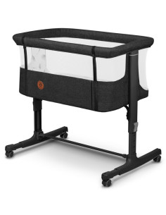 BN-LO-AURORA_GREY_GRAPHITE,Lionelo - Patut co-sleeper 3 in 1, Aurora, Cu leganare si setare unghiulara, Include saltea cu densit 2