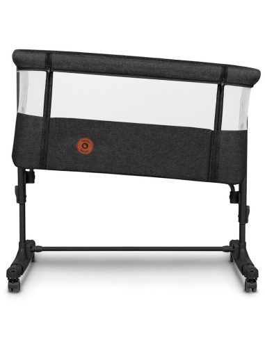 BN-LO-AURORA_GREY_GRAPHITE,Lionelo - Patut co-sleeper 3 in 1, Aurora, Cu leganare si setare unghiulara, Include saltea cu densit