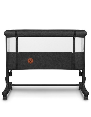 BN-LO-AURORA_GREY_GRAPHITE,Lionelo - Patut co-sleeper 3 in 1, Aurora, Cu leganare si setare unghiulara, Include saltea cu densit