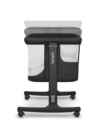 BN-LO-AURORA_GREY_GRAPHITE,Lionelo - Patut co-sleeper 3 in 1, Aurora, Cu leganare si setare unghiulara, Include saltea cu densit